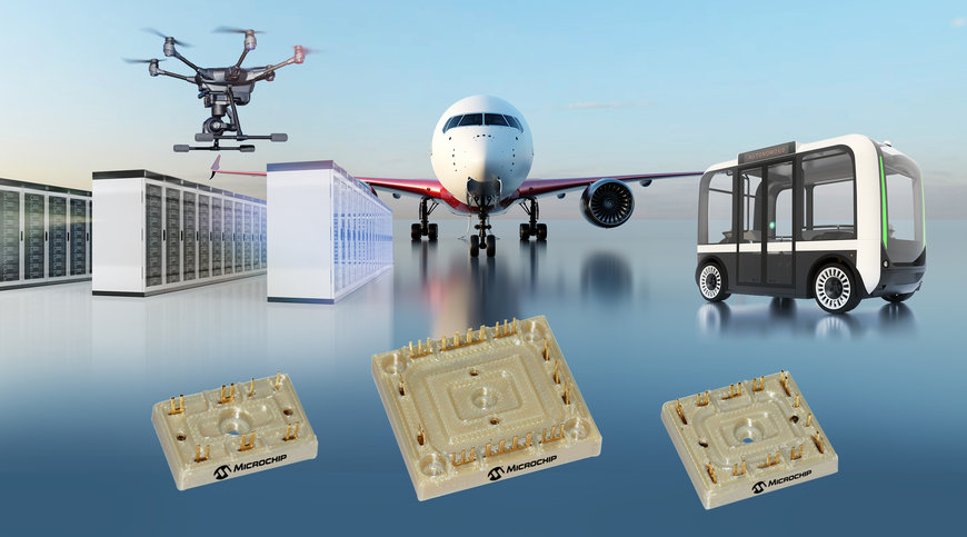 La première famille de modules d'alimentation sans embase, qualifiés pour l'aéronautique, améliore le rendement des systèmes électriques des avions